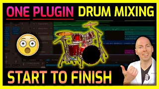 How to MIX DRUMS with 1 Plugin! [START TO FINISH] - Waves EV2 Plugin