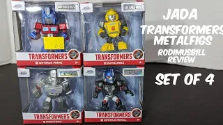 Transformers Metalfigs - Prime, Primal, Bumblebee, & Megatron - From Five Below - Rodimusbill Review