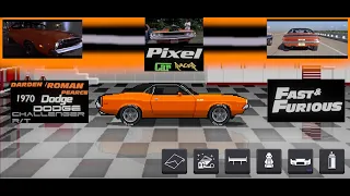 Pixel Car Racer - Fast &  Furious - Darden/Roman Pearce 1970 Dodge Challenger R/T