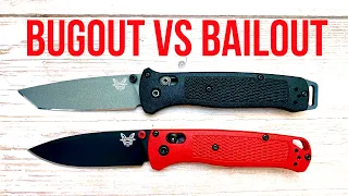 КРУГОМ ОБМАН!? НОЖ BUGOUT (S30V) vs BAILOUT (3V) BENCHMADE