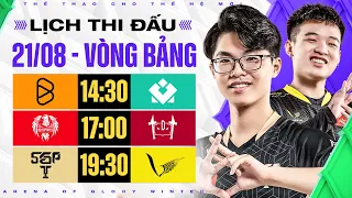 BOX VS MDH | HQ VS TDT | SGP VS VGM | ĐẤU TRƯỜNG DANH VỌNG MÙA ĐÔNG 2022 - VÒNG BẢNG NGÀY 21/08