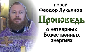 Проповедь о нетварных Божественных энергиях (2022.03.20). Иерей Феодор Лукьянов