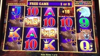 Buffalo Link! $10 Bet Bonus Round! #slots #casino #vegas