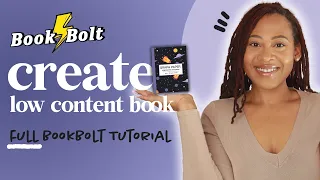 Design a LOW CONTENT notebook using BookBolt Studio + Amazon  KDP Report for FIRST BOOK!