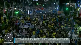 Brasileiros saem às ruas para festejar a vitória de Jair Bolsonaro | SBT Brasil (29/10/18)