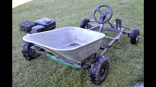 Homemade 200cc Go Kart WHEELBARROW !? Part 1