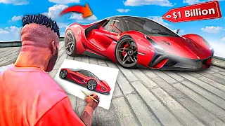 Drawing Billionaire Cars To REAL LIFE In GTA 5!