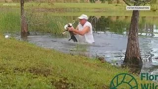 Man wrestles alligator to save his puppy in tonight's Worth the Watch