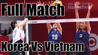 FULL MATCH Korea 🆚 Vietnam  - Women's Volleyball - Asian Games Hangzhou 2022