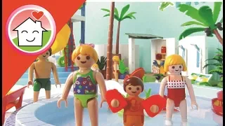 Playmobil Film deutsch Im Aquapark mit Familie Hauser - Kinder Spielzeug Filme