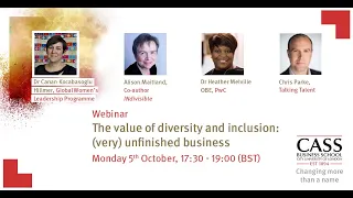 The value of diversity & inclusion: (very) unfinished business - Global Women's Leadership Programme