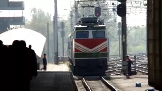 Прибытие поезда в Минск.