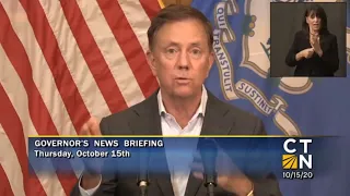 Governor Lamont's October 15, 2020 4PM Coronavirus Update