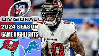 Tampa Bay Buccaneers vs Detroit Lions NFC Divisional Playoffs [FULLGAME]  | NFL Highlights 2024