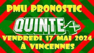 Pmu Pronostic Quinté+ du Jour, Vendredi 17 Mai 2024 à Vincennes: PRIX DE NOGENT (PRIX JEAN GABIN)