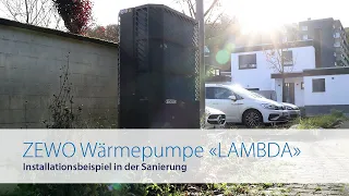 ZEWO Wärmepumpe «LAMBDA» I Installationsbeispiel in der Sanierung