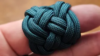 Turkshead knot 5lead 4bight doubled #paracord #tutorials #knots #turksheadknot #rope #knotting