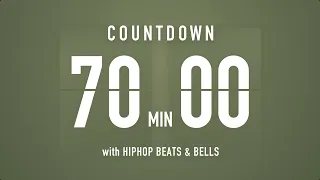 70 Minutes Countdown Timer Flip clock 🎵 / +HIP HOP BEATS