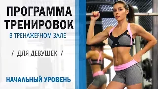 TRAINING PROGRAM in the Gym FOR GIRLS. BEGINNER LEVEL