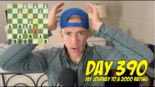 Day 390: Playing chess every day until I reach a 2000 rating