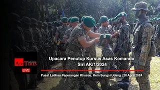 (((LIVE))) Upacara Penutup Kursus Asas Komando Siri AK/1/2024