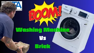 WOW.....Washing Machine Vs Brick 😂