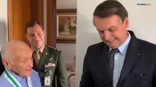 Bolsonaro visita militar da 2ª Guerra Mundial: "Os verdadeiros antifascistas"