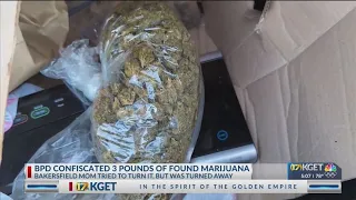 Bakersfield police respond to report of woman who was turned away from turning in found marijuana