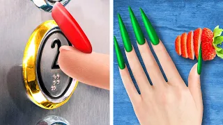 ДЛИННЫЕ НОГТИ vs КОРОТКИЕ 💅🏻 Веселые крафты, лайфхаки и факты из жизни от Бери и Делай Классно