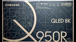 Samsung QLED 8K, Q950R Unboxing Setup and Retail Demo 65Q950R