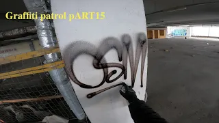 Graffiti Patrol pART15 Two large graffiti bombs in the parking lot : FULL process // Relaxation