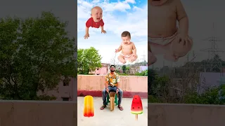 Flying Crying babies catching vs Gorilla vs dancing dog & cat - Funny vfx magic 😄