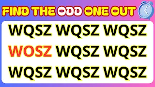 Find the odd number one out || Find the odd Letter one out || spot the difference || #puzzle quiz 58