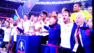 Man Utd FA Cup 2016 final on field celebration