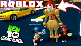 ROBLOX ! - BEN 10 PENNYWISE - IT A COISA O NOVO ALIEN DO OMNITRIX - SIMULADOR DO BEN 10