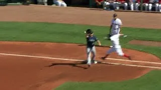 SEA@BOS: Mariners complete DP after call overturned