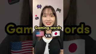 Gaming words🎮🕹 English🇺🇸 vs Japanese🇯🇵 #shorts