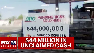 Unclaimed lottery ticket worth $44 million sold in Florida