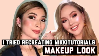 I TRIED RECREATING NIKKITUTORIALS MAKEUP + HOW TO APPLY FULL MAKEUP STEP BY STEP