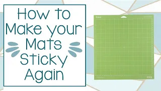 Cricut Tutorial: How to Fix Old Cricut Mats to Make Them Just Like New!