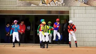 的場文男に立ち位置を教える武豊。現地映像、京都競馬場。