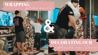 Wrapping Presents + Decorating our Christmas Tree | VLOGMAS DAY 10