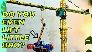 🏗  Realistic Lego Tower Crane MOC for building skyscrapers in Lego cities! Impressive Lifting power