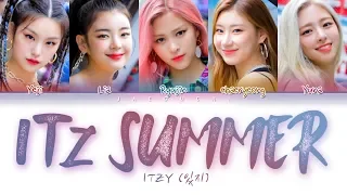 ITZY (있지) - IT'z SUMMER (색상 코딩 된 가사 / 롬 / 한 / 가사)