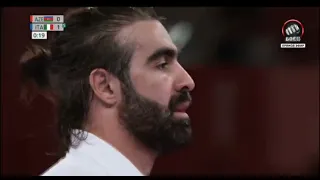 Karate Olympic games Tokyo male Kumite 75 final  rafael aghayev vs Luigi busa Tokyo 2020