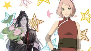 Mdzs reagindo ao Wei Wuxian as Sakura Haruno.