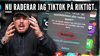 REAGERAR PÅ TIKTOK: NU RADERAS APPEN PÅ RIKTIGT *HJÄLP*