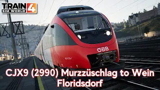 CJX9 (2990) Murzzüschlag to Wein Floridsdorf - Semmeringbahn - 4024 - Train Sim World 4