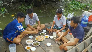 Đặc sản "Bông Bần trộn gỏi Tép Rong" Lai Rai trên Sông Nước Miền Tây | Nét Quê #496