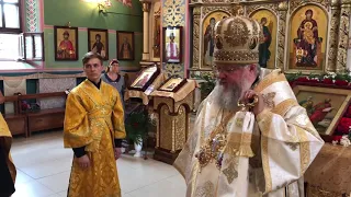 Всенощное бдение в Петро-Павловском храме города Ясиноватая 11.07.2018 г.